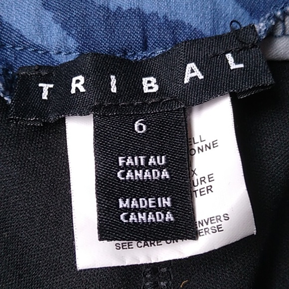 TRIBAL BLUE ZEBRA PRINT MINI SKIRT WITH SHORTS / SQUIRT SIZE 6 - Picture 5 of 10